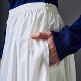 3D Flower Midi Skirt