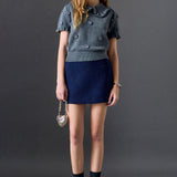 Pearl Floral Ruffle Sleeve Knit