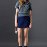 Pearl Floral Ruffle Sleeve Knit