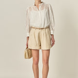 Heart Trim Sheer Blouse