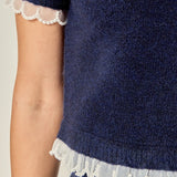 Scallop Detailed Knit Top