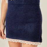 Scallop Detailed Knit Skirt