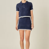 Scallop Detailed Knit Skirt