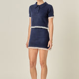 Scallop Detailed Knit Skirt