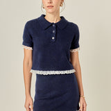 Scallop Detailed Knit Skirt