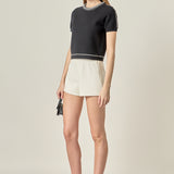 Braided Detail Knit Top