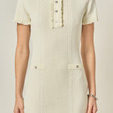 Ruffle Trim Polo Mini Dress