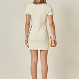 Ruffle Trim Polo Mini Dress