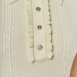 Ruffle Trim Polo Mini Dress