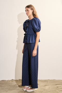 Polka Dot Wide Leg Pants
