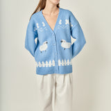 Sheep V-Neck Cardigan