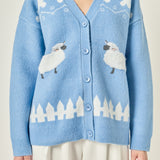 Sheep V-Neck Cardigan