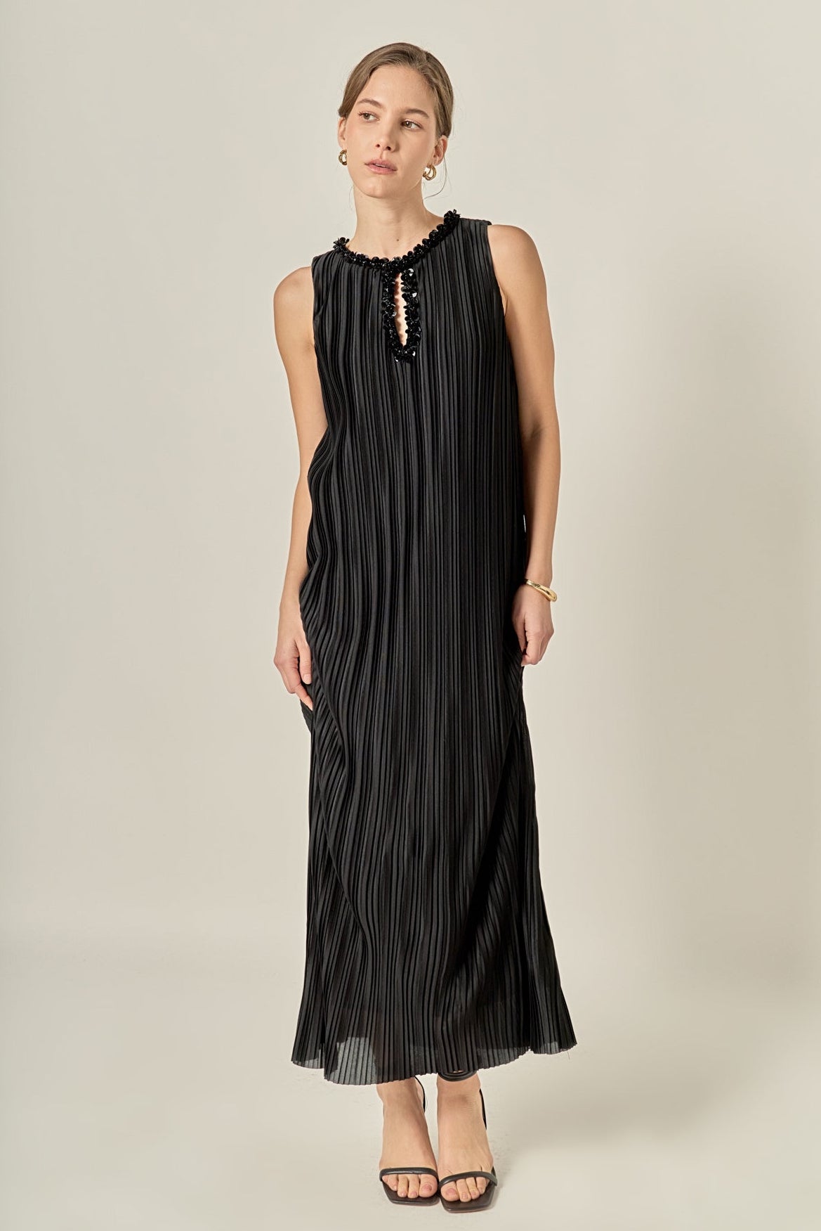 midi keyhole dress Estella Keyhole Ribbed Midi Dress Brown