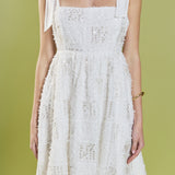 Sequin Bow Tie Mini Dress