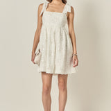 Sequin Bow Tie Mini Dress