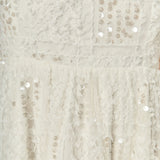 Sequin Bow Tie Mini Dress