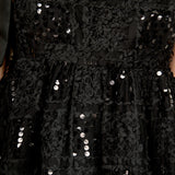 Sequin Bow Peplum Top