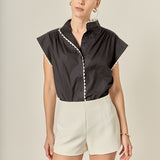 Scallop Trim Ric Rac Blouse