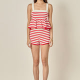 Striped Knit Shorts