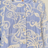Cord Embroidery Pinstripe Shirt
