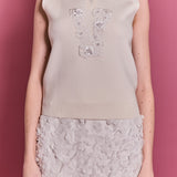 Number Detail Collared Vest