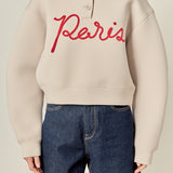 Paris Script Polo Scuba Top