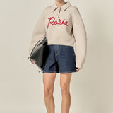 Paris Script Polo Scuba Top