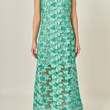 Floral Embroidered Midi Dress