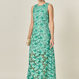 Floral Embroidered Midi Dress