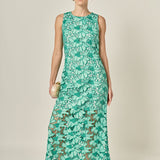 Floral Embroidered Midi Dress