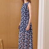Floral Embroidered Midi Dress
