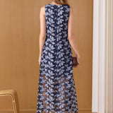 Floral Embroidered Midi Dress