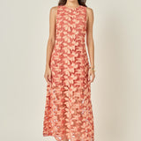 Floral Embroidered Midi Dress