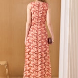 Floral Embroidered Midi Dress