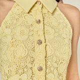 Floral Lace Halter Top