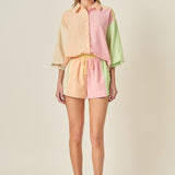 Striped Colorblock Shirt