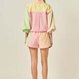 Striped Colorblock Shorts