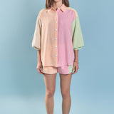 Striped Colorblock Shorts