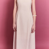 Floral Strap Linen Midi Dress