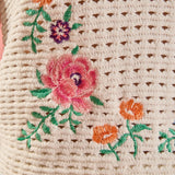 Floral Embroidered Crochet Top