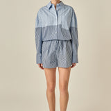 Striped Drawstring Shorts