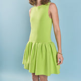 Peplum Sleeveless Knit Dress