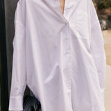 Oversized Poplin Button-Down Shirt