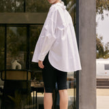 Oversized Poplin Button-Down Shirt