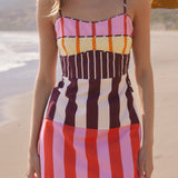 Sorbet Stripe Mini Dress