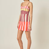 Sorbet Stripe Mini Dress