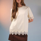 Faux Suede Mini Skort