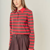 Rugby Stripe Knit Polo