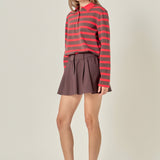 Rugby Stripe Knit Polo