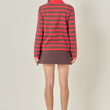 Rugby Stripe Knit Polo